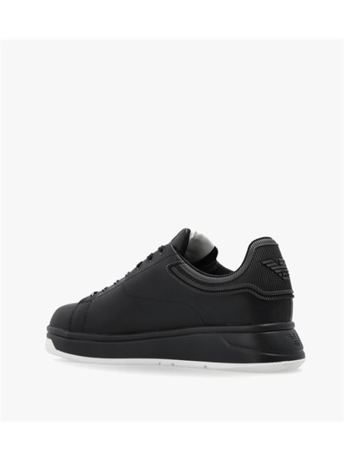LEATHER SNEAKERS EMPORIO ARMANI | EM003663.AF18212MC105 BLACK/BLACK